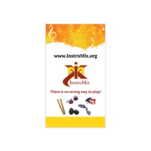 Custom Business Cards for Musicians - "There is No Wrong Way to Play!"